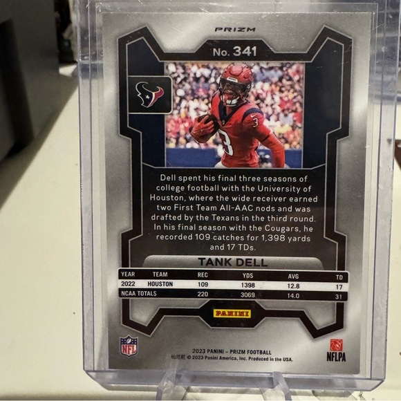 🔥 2023 Tank Dell Panini Green Wave Prizm Holo - Picture 2 of 2